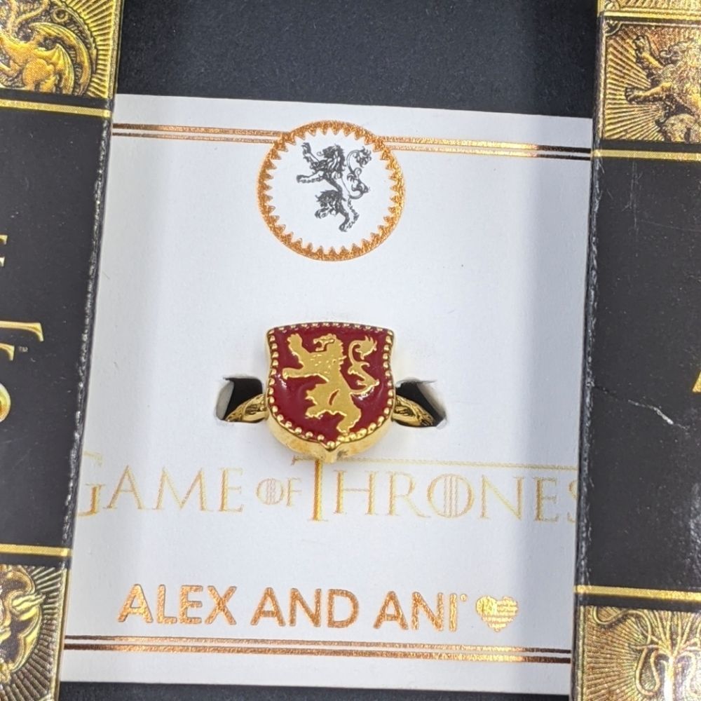 Alex and Ani GOT 14kt Gold Lannister Signet Ring